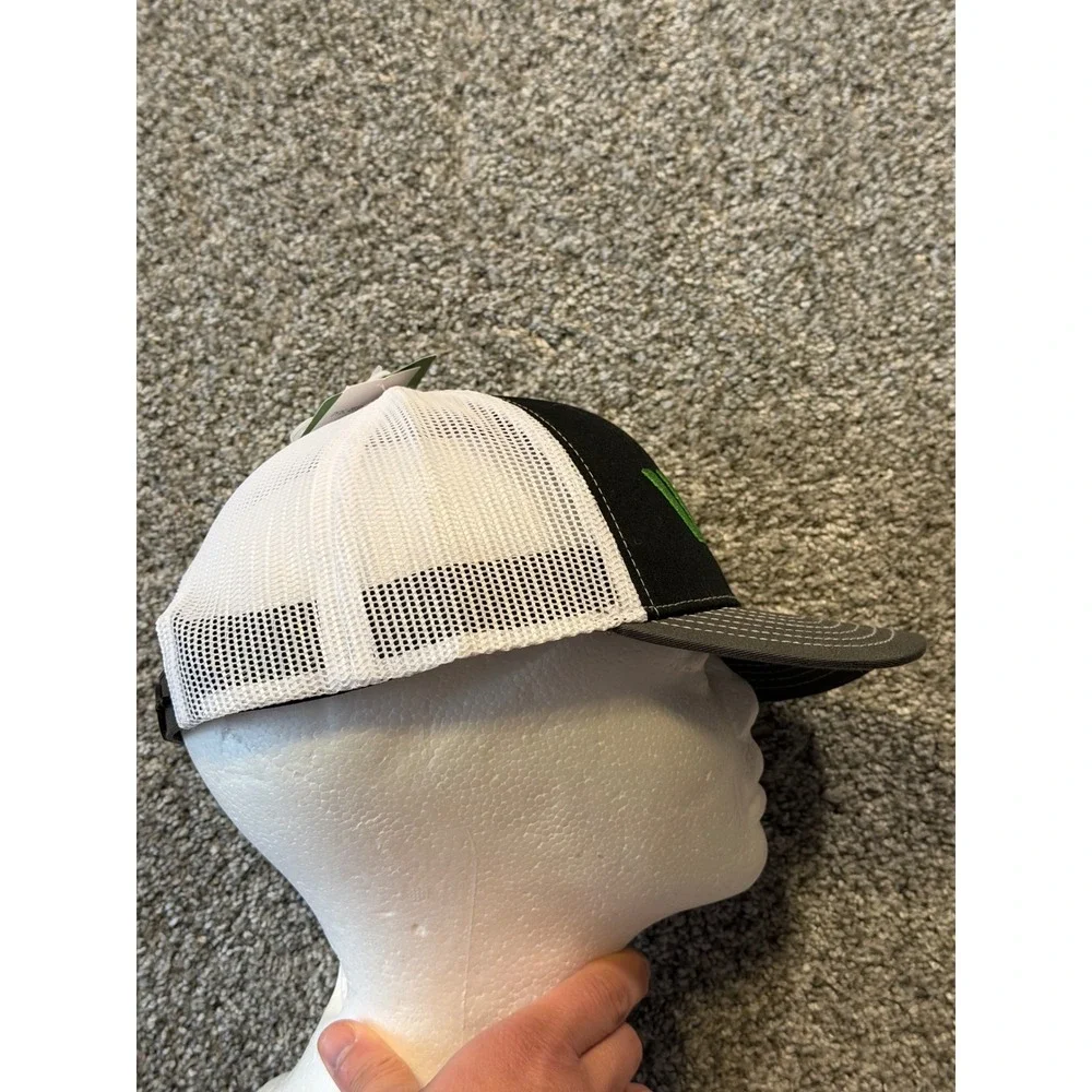 John Deere Trucker Hat Kids OS Black White Green Yellow JY2C-0F31-JDR-B5X Mesh‎